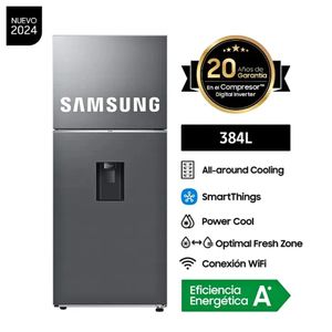 Refrigeradora Samsung 384 Litros RT38DG6730S9 Plateada