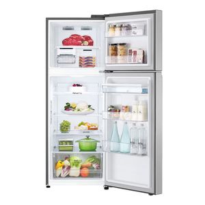 REFRIGERADORA LG TOP FREEZER 335L CON DOORCOOLING GT33WPP PLATEADA