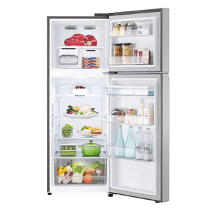Refrigeradora LG 314L Door Cooling Top Mount Plateado con Dispensador - Modelo GT31WPP