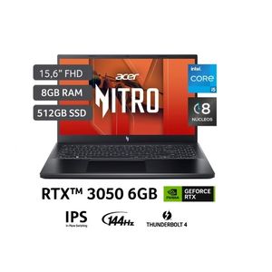 LAPTOP GAMER ACER Intel Core I5 13420h Rtx3050 8gb 512gb Ssd Nitro V 15 13°gen