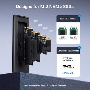 Carcasa Ugreen SSD NVMe M.2 Ugreen USB 10Gbps Cm400 90264