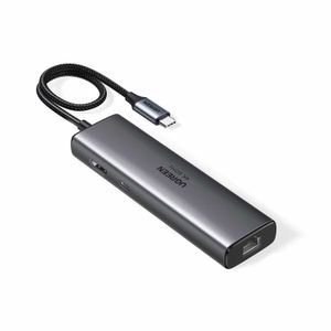 Adaptador Ugreen Cm512 (45000) 6 En 1 Usb/ Rj-45 /Usb-C/ Hdmi 4K-45000