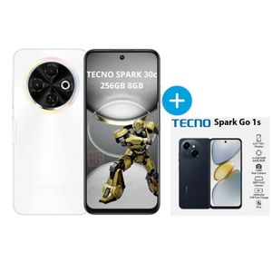 CELULAR TECNO SPARK 30 C 8RAM 256GB + CELULAR TECNO SPARK GO 1S 3+64GB