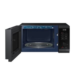 MICROONDAS SAMSUNG CON DORADOR 23 LTS ACERO INOXIDABLE MG23DG4524AGPE NEGRO