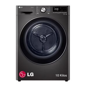 SECADORA LG 10KG CARGA FRONTAL DUAL INVERTER HEAT DF10BVC2S6 NEGRO ACERO