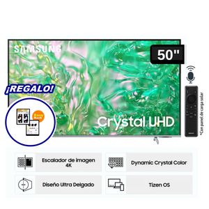 TELEVISOR SAMSUNG LED SMART TV 50” CRYSTAK UHD 4K UN50DU8200GXPE + RACK FIJO C4-F GRATIS