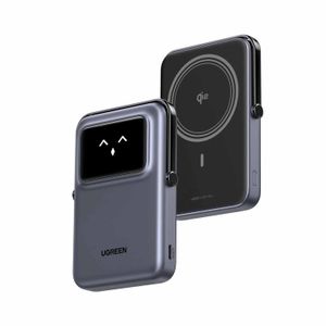Power Bank Ugreen magnético con carga inalámbrica 5000Mah Negro Pb571 35605B