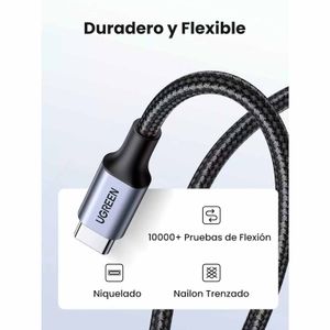 Cable Ugreen de Carga Rápida USB-C a USB-C US261 50150
