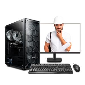 MI PC LISTA - PC Ingeniería y Diseño Core I7 12700F 32GB DDR5 1TB 24" IPS RTX4060 8GB MIPCLISTA - MI PC LISTA