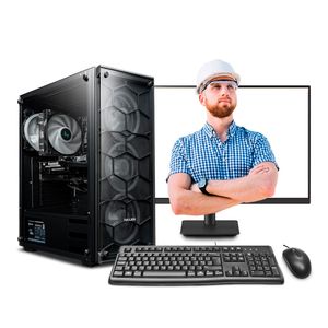 MI PC LISTA - PC Ingeniería y Diseño Core I5 14400F 32GB DDR5 500GB 24" IPS RTX3060 12GB