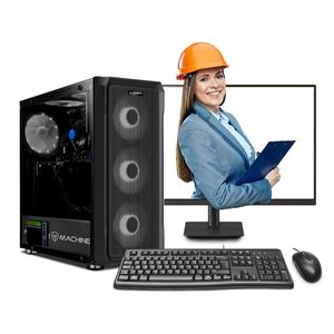 MI PC LISTA - PC Ingeniería y Diseño Core i5 14400F 32GB 500GB 24" IPS RTX3060 12GB MIPCLISTA - MI PC LISTA