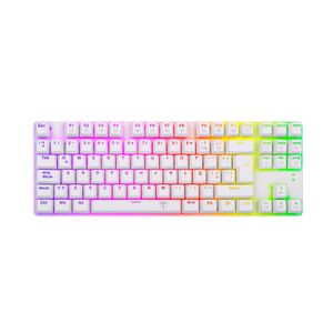 Teclado Gamer T-Dagger Bora Rainbow Spanish T-Tgk313W-Rd-Sp Red Switch White