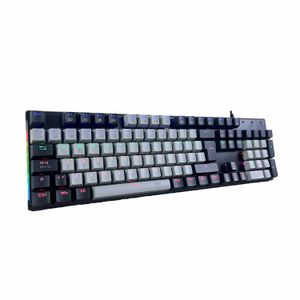 Teclado Gamer T-Dagger Naxox Rainbow Spanish T-Tgk310-Gw-Sp Grey/Black Red Switch
