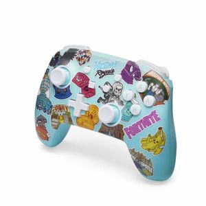 Mando Pro PowerA Wireless Nintendo Switch Fortnite Sticker Mania