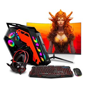 MI PC LISTA - PC Gamer K-PLUS Orange Core i9 12900KF 32GB 1TB 24" Curvo RTX3060 12GB