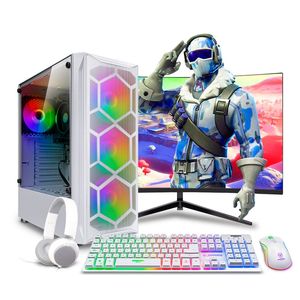 MI PC LISTA - PC Gamer Haku White Ryzen 7 5700G 16GB 500GB 24" Curvo NEW EDITION