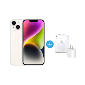 Celular Apple Iphone 14 6.1" 128GB Blanco Sim Chip + Cargador