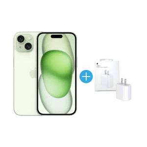 Celular Apple Iphone 15 6.1" 128GB Verde Sim Chip + Cargador