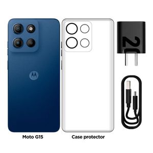 CELULAR DESBLOQUEADO MOTOROLA 6.7" G15 XT2521-2 4GB 512GB  AZUL
