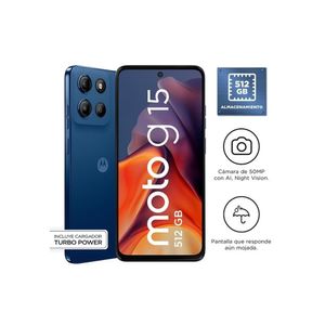 CELULAR DESBLOQUEADO MOTOROLA 6.7" G15 XT2521-2 4GB 512GB  AZUL