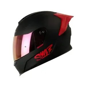 CASCO SH-502 SP SOLID NEGRO MATE/ROJO
