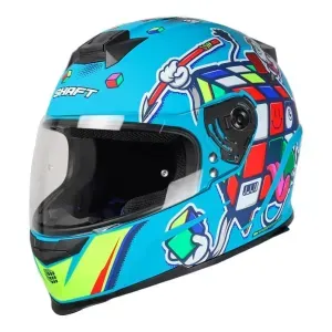 CASCO SHAFT 502 MASTER AZUL VISOR HUMO