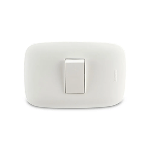 Interruptor Simple Domino Sencia Blanco