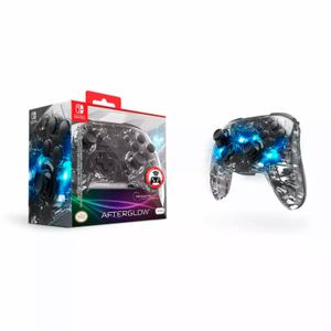 Mando PDP Inalámbrico para Nintendo Switch Afterglow Deluxe Transparente