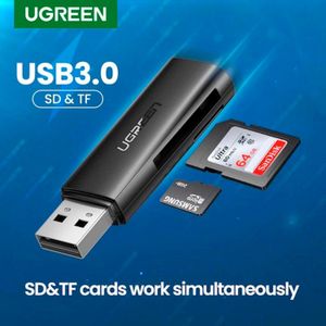 Lector de Tarjetas Ugreen 2 en 1 USB-A 3.0 a TF/SD Negro 60722