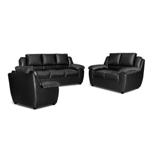 Juego de Sala Riveli 3-2-1 - Negro