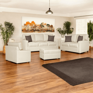 Juego de Sala Raven 3-2-1 + Banqueta - Beige Claro