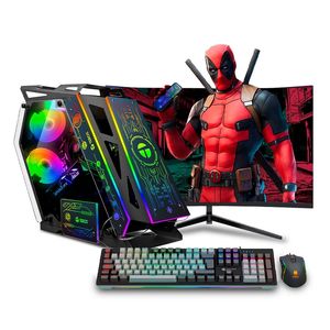 MI PC LISTA - PC Gamer Draco RGB Plus Core i9 12900KF 32GB 1TB 24" Curvo RX7600XT 16GB MIPCLISTA - MI PC LISTA