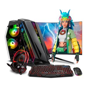 MI PC LISTA - PC Gamer Haku RGB Ryzen 7 5700G 16GB 500GB 24" Curvo MIPCLISTA - MI PC LISTA
