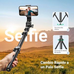 Tripode Ugreen Selfi Stick Remoto Bluetooth Negro LP680-15609