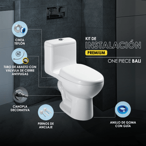Kit De Instalación Premium Blanco Para Inodoro Vainsa