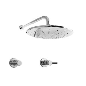Mezcladora Para Ducha Lever Con Salida Ducha Boton Hecho En Bronce Vainsa