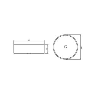 Bowl Redondo Manhattan Blanco Matte Vainsa