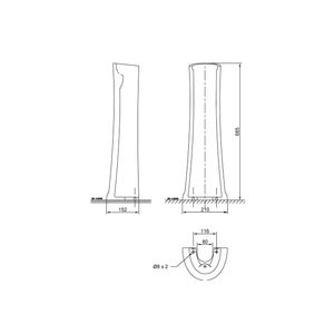 Pedestal Quarzo Blanco Vainsa