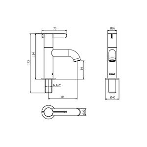 Llave Para Lavatorio Baja Cartagena Cromado Italgrif