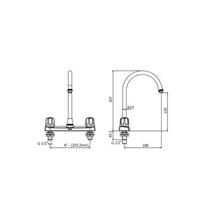 Mezcladora Para Lavadero Al Mueble Bávaro Cromado Italgrif