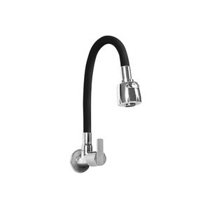 Llave de lavadero a la pared para cocina Buzios Lever, color negro - Italgrif