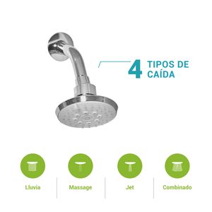 Mezcladora de ducha Vallarta con salida ducha Buzios Light