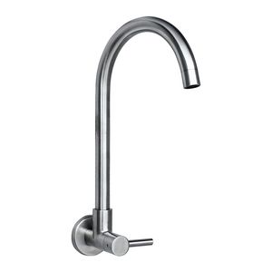 Llave Para lavadero a la pared en ccero Inox Vainsa