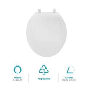 Asiento Cancún Blanco Italgrif