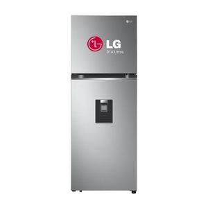 REFRIGERADORA LG TOP FREEZER 314L DOORCOOLING GT31WPP PLATEADA