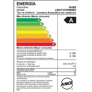 LAVADORA MABE 10 KG LMAP1010WBBB0