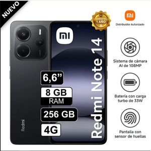 CELULAR XIAOMI REDMI NOTE 14 8 + 256 GB