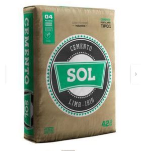 100 BOLSAS DE CEMENTO SOL 42.5 KG