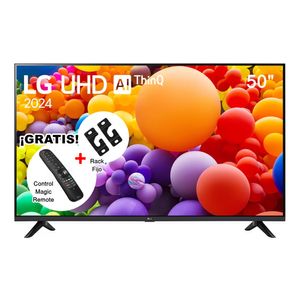 TELEVISOR LG 50" 4K UHD THINQ AI 50UT7300PSA 2024 + MAGIC MR24GN + RACK TV WALL FIJO C4-F DE REGALO