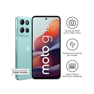 CELULAR DESBLOQUEADO MOTOROLA G15 XT2521-2 CELESTE 4GB RAM 512GB